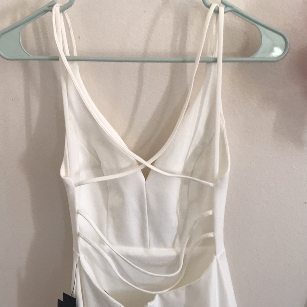 Lulus white backless skater dress - Picture 5 of 13